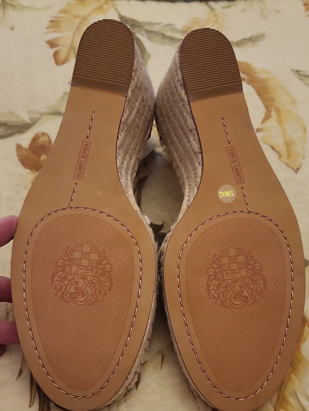 Vince Camuto Leather And Jute Espadrille